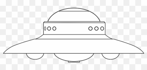 Alien Cartoon Aliens Space Ufo - Public Domain Pictures Cartoon Alien Spaceship Black Background Png,Ufo Png