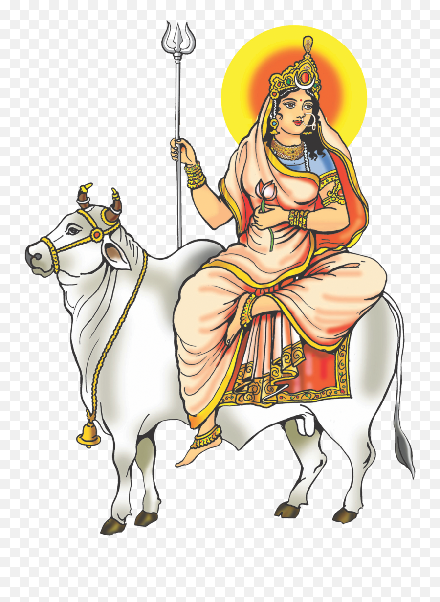 Goddess Navdurga Png Images - Shailputri Mata,Goddess Png