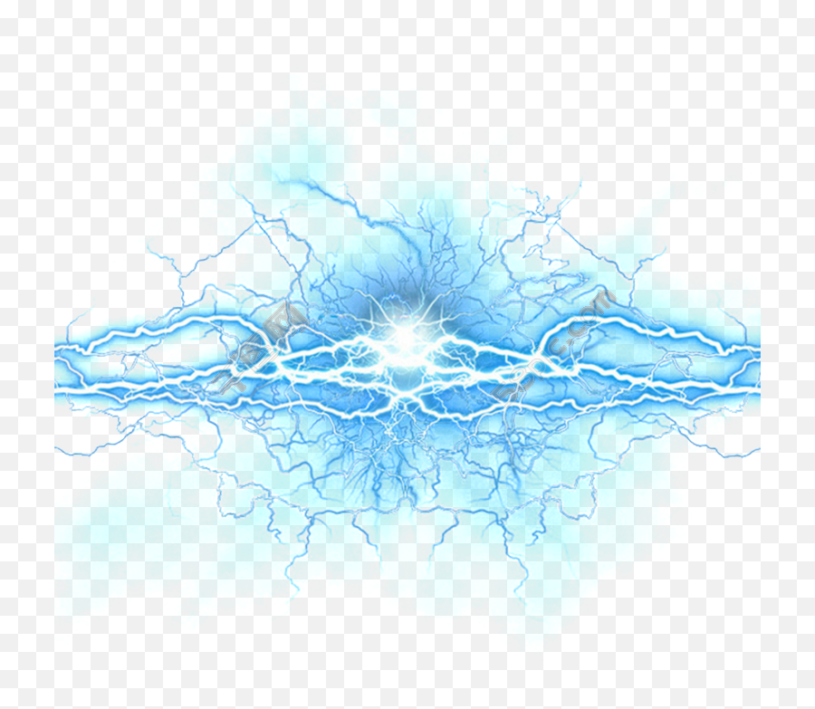 Lightning Blue - Transparent Background Lightning Effect Png,Electricity Png