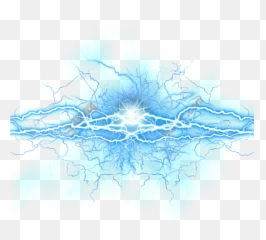 Lightning Blue - Transparent Background Effect png