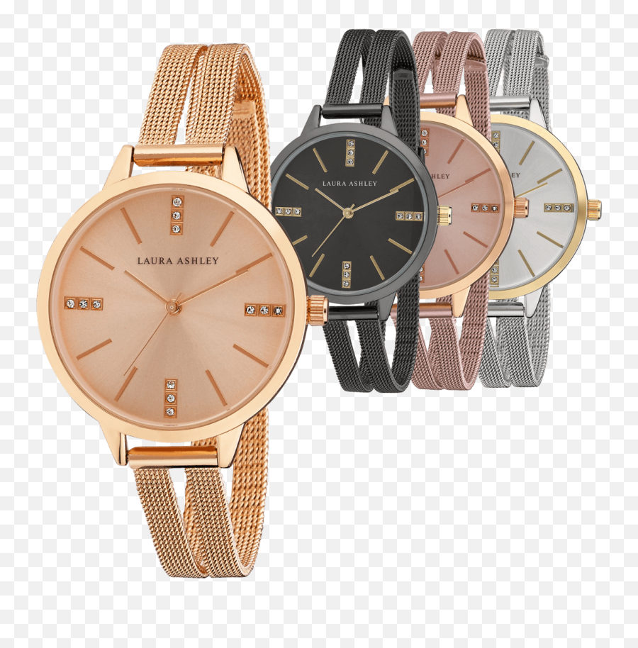 Download Laura Ashley Split Mesh Band Sunray Dial Watch - Laura Ashley Watch Woman Png,Sunray Png