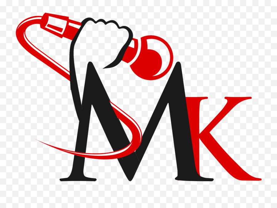 Elegant Personable Singer Logo Design - Love Mk Logo Design Png,Singer Logo