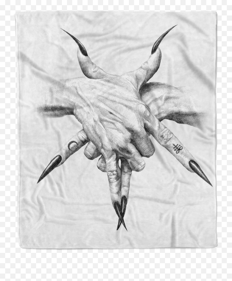 Pentagram Hands Blanket U2013 Ink Poisoning Apparel Png Transparent