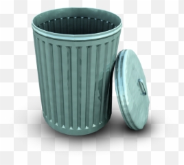 Binopen Icon - Open Trash Can Png