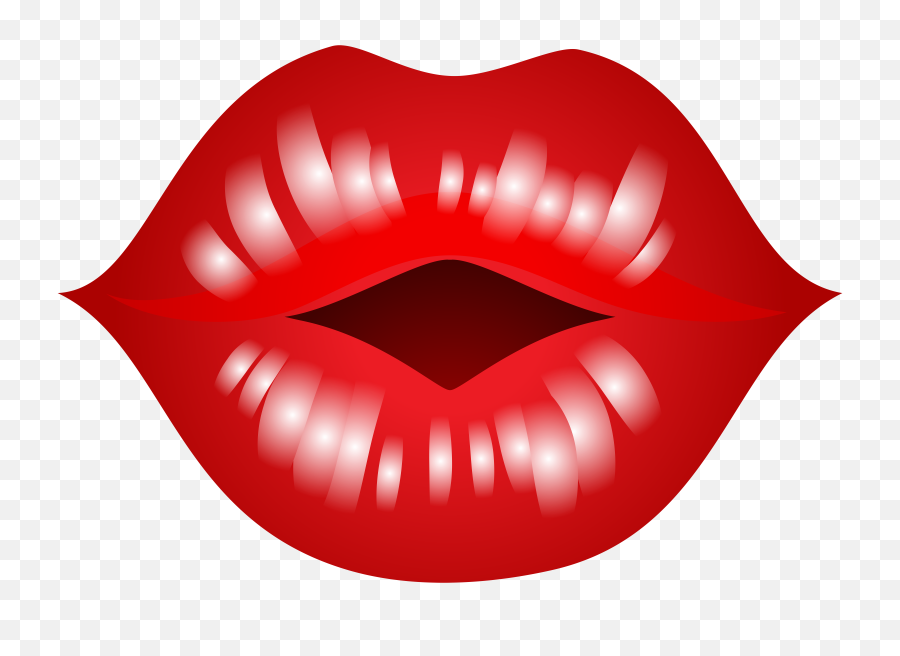 Kissing Lips Clipart - Transparent Background Lips Clip Art Png,Lips Clipart Png
