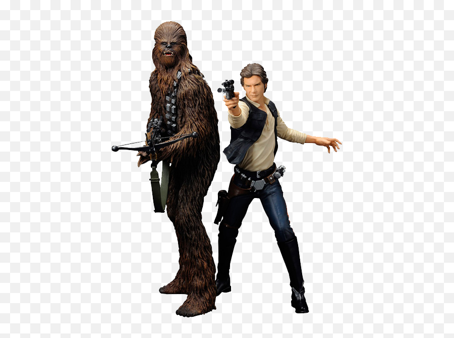 Clip Art Library Star Wars Artfx Statue - Han Solo And Chewbacca Figures Png,Chewbacca Png