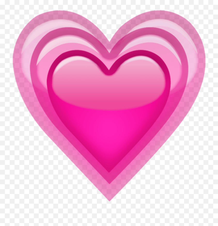Download Growing Pink Heart Emoji Icon Png Hearts Transparent