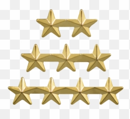 516 Gold Star - Double Png