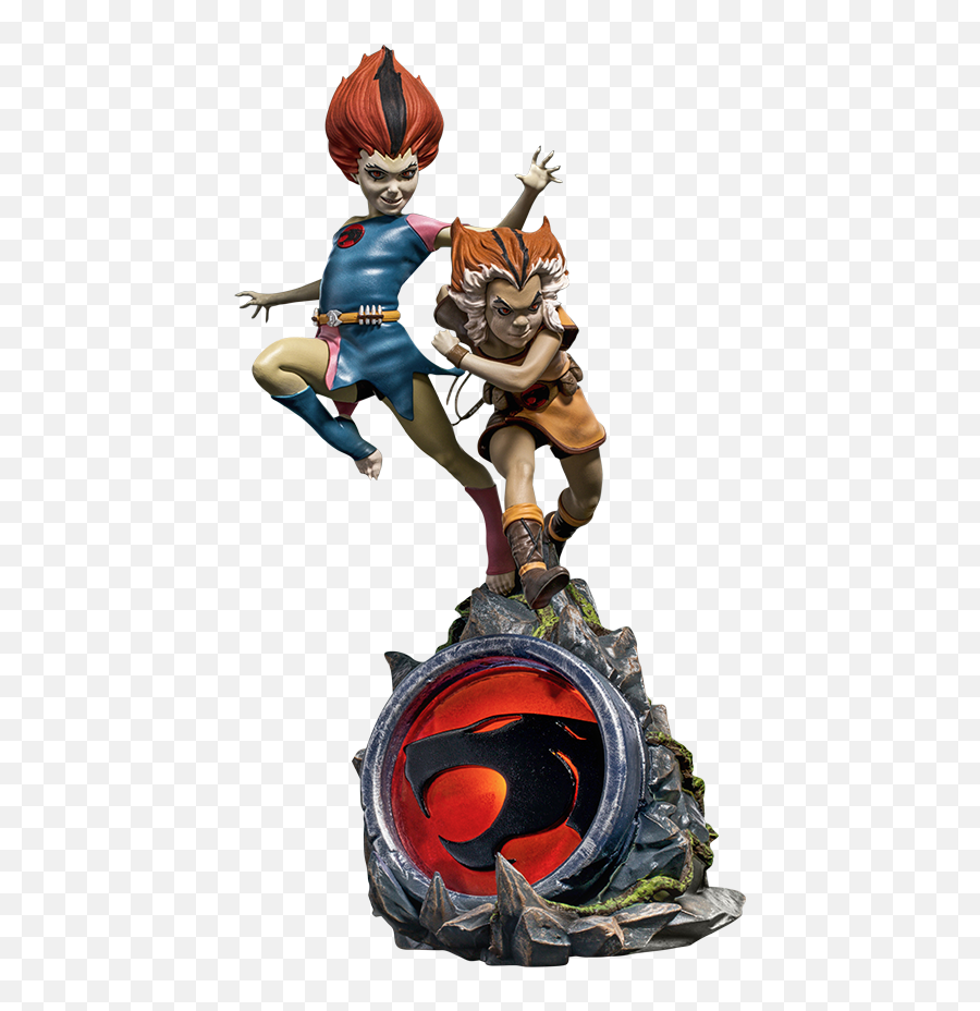 Thundercats Wilykit And Wilykat Art Scale Statue By Iron Studios Png Logo
