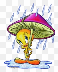 Glitter Gifs - Clipartsco Tweety Bird In The Rain png