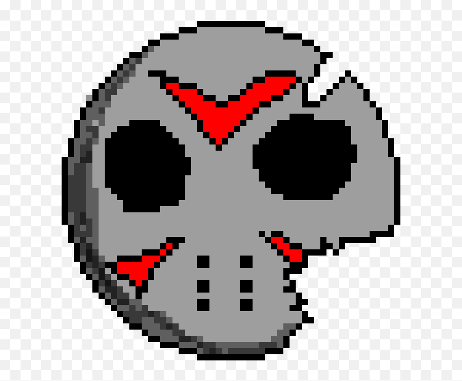 Pixilart - Jason Mask Part 7 By Anonymous Explode Geometry Dash Gif Png,Jason Mask Png