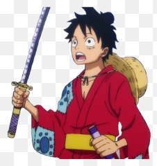 Onepiece Wano Luffy Sticker By Squigglyjuice - One Piece Luffy Wano Png