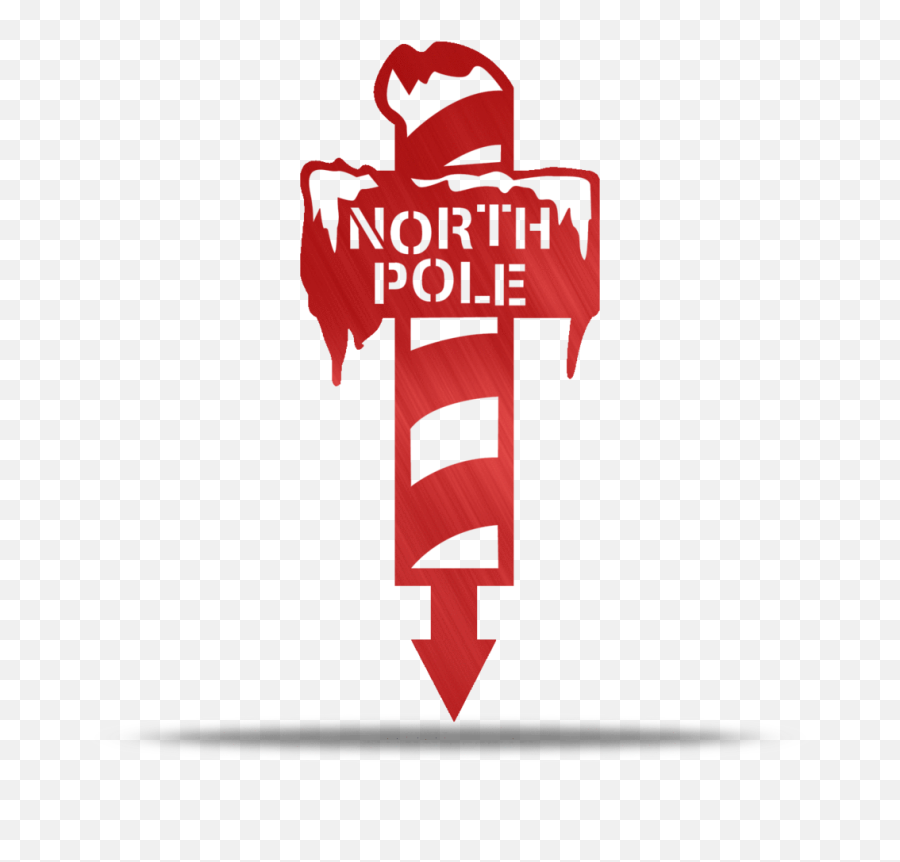 North Pole Metal Yard Stake U2013 Lakewood - Illustration Png,Metal Pole Png