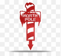 North Pole Metal Yard Stake U2013 Lakewood - Illustration Png,Metal Pole Png
