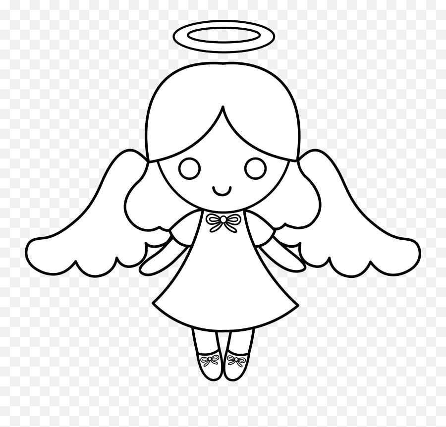Free Angel Halo Clip Art Clipart Panda - Free Clipart Images Clipart Black And White Angel Girl Png,Angel Halo Transparent