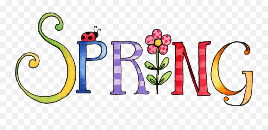 Word Spring Clip Art Png Image - Spring Clipart,Spring Clipart Png