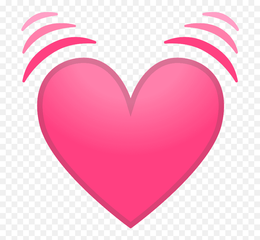 Beating Heart Emoji Clipart - Emoji Schlagendes Herz Png,Heart Emoji Transparent