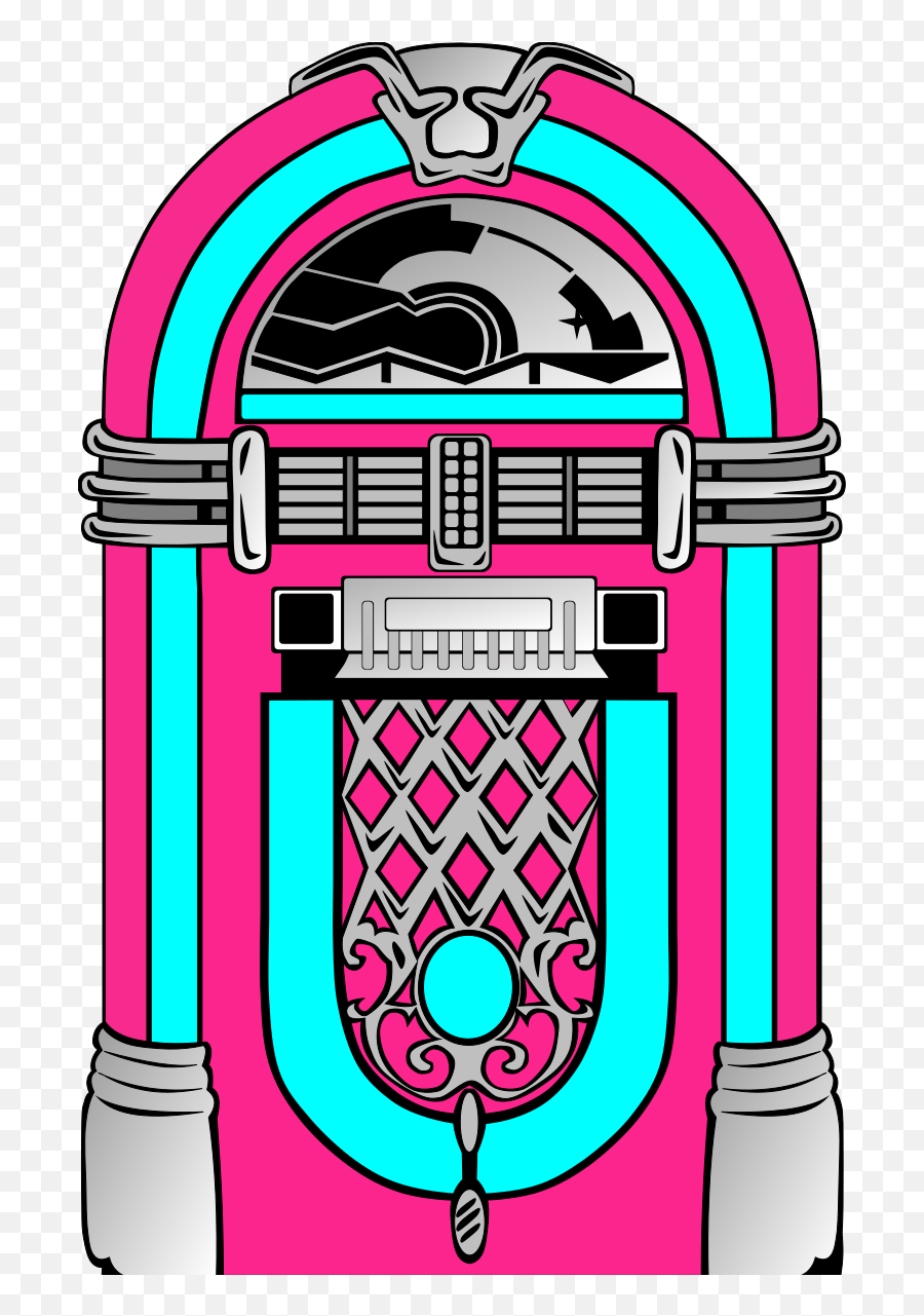 Pink And Blue Jukebox 2 Svg Vector - Transparent Sock Hop Png,Jukebox Png