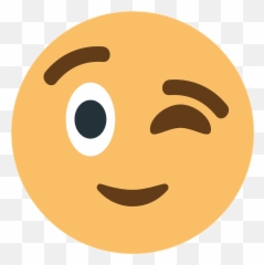 Winking Face Emoji - Carita Guiñando Un Ojo Png,Wink Emoji Png - free ...