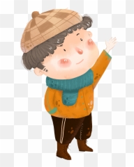 Painted Characters Boy Winter Png And - Clip Art,Winter Png