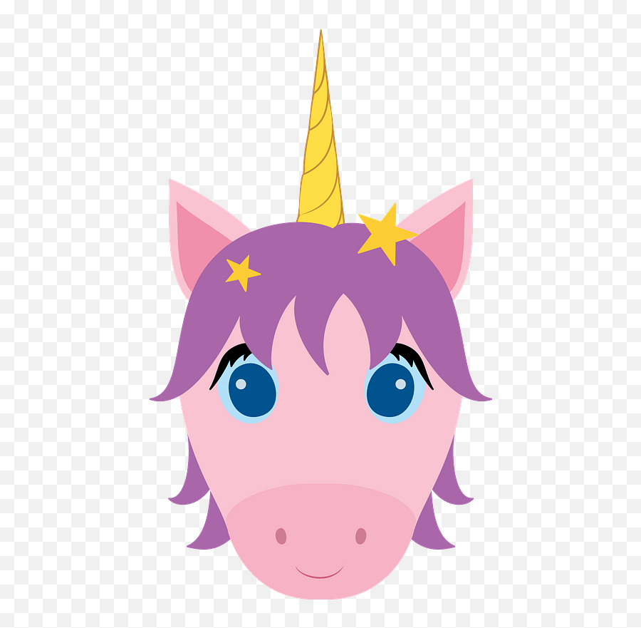 Unicorn Face Clipart - Fictional Character Png,Unicorn Face Png
