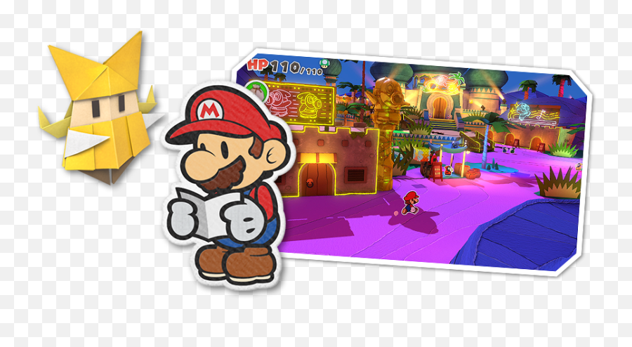 The Origami King - Paper Mario The Origami King Artwork Png,Paper Mario Png
