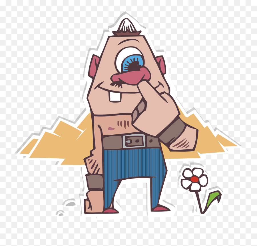 Funny Monster Nose - Cyclops Greek Mythology Drawing Png,Cartoon Nose Png