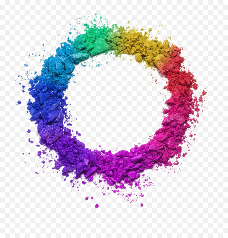 Holi Color Powder Png Clipart - Holi Colors In Circle,Powder Png