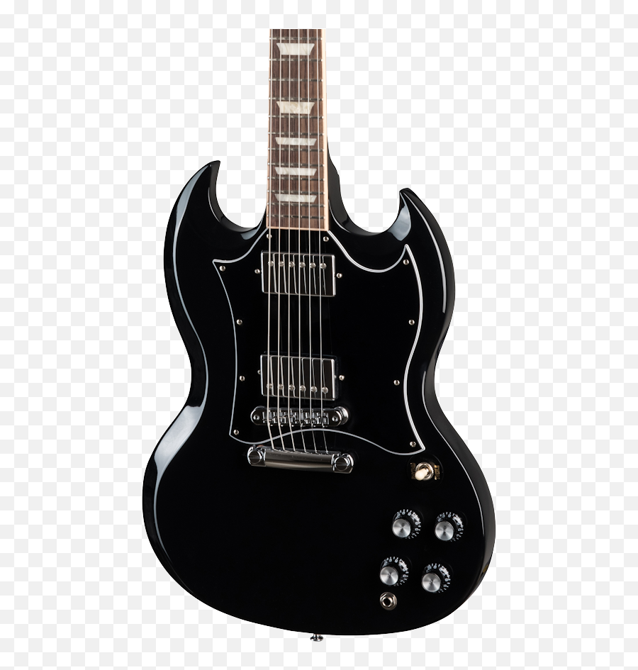 Gibson Sg Standard Ebony - Gibson Sg Png,Gibson Guitar Logo