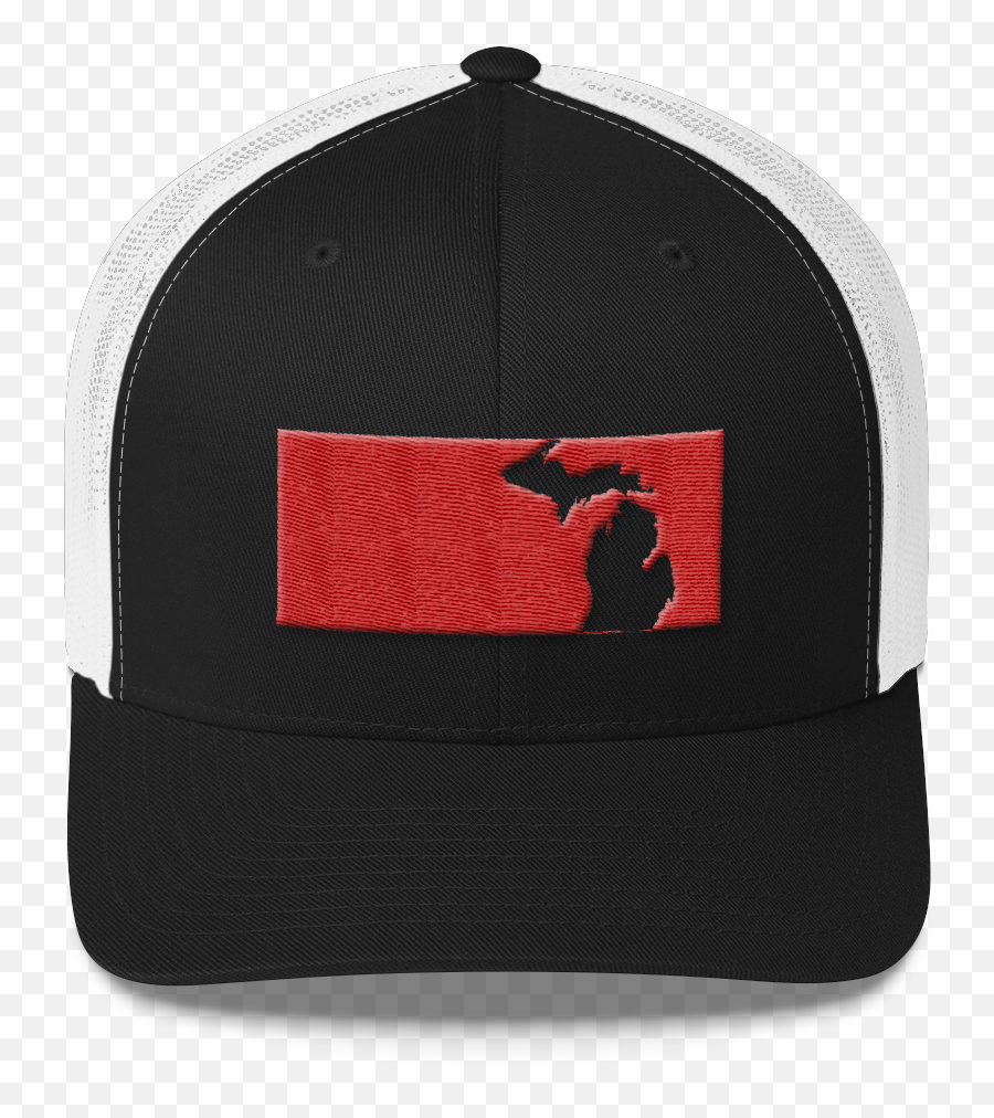 Michigan In Red Rectangle Trucker Hat - Baseball Cap Png,Red Rectangle Logo