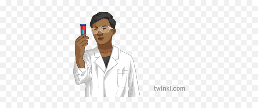 Professional Lab Coat Scientist Science Boy General People - Science Coat Drawing Male Png,Lab Coat Png