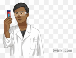 Professional Lab Coat Scientist Science Boy General People - Science Coat Drawing Male Png,Lab Coat Png