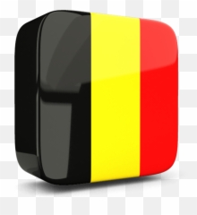 Glossy Square Icon 3d - Belgium Flag 3d Png,Belgium Flag Png