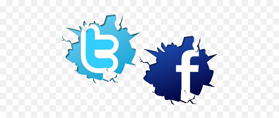 Twitter Facebook Icon Png - Twitter Y Facebook Logo,Twitter And Facebook Icon