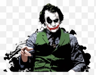History Of The Joker - Joker Heath Ledger Png,The Joker Png