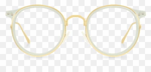 Glow Light Transparent Oval Glasses Png