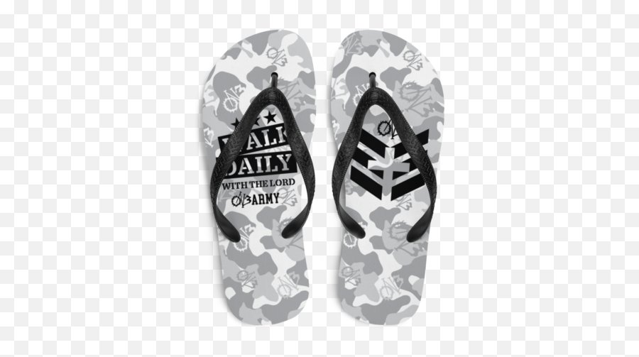 Walk Daily With The Lord Slippers White Png