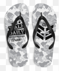Walk Daily With The Lord Slippers White Png