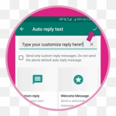 How To Set Whatsapp Auto Reply Transparent PNG