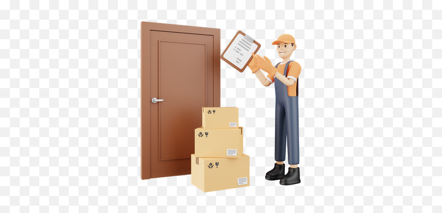 Doorstep Delivery Icon - Download In Glyph Style Cardboard Box Png,Courier Icon