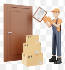 Doorstep Delivery Icon - Download In Glyph Style Cardboard Box Png,Courier Icon
