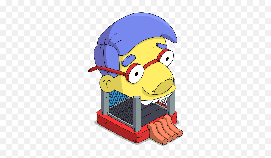 Milhouse Bounce House The Simpsons Tapped Out Wiki Fandom - Milhouse Modern Pool Simpsons Tapped Out Png,Bounce House Icon