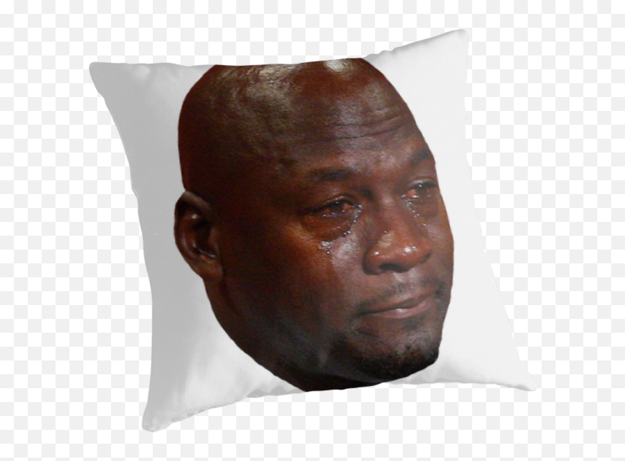 Throw Pillows By - Michael Jordan Hall Of Fame Png,Michael Jordan Crying Png