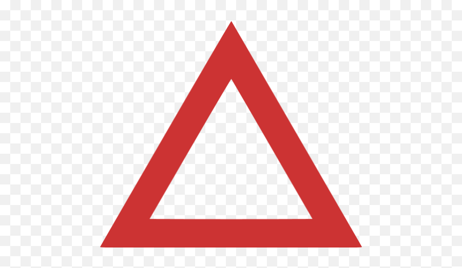 Persian Red Triangle Outline Icon - Red Triangle Warning Sign Png,Red Triangle Png