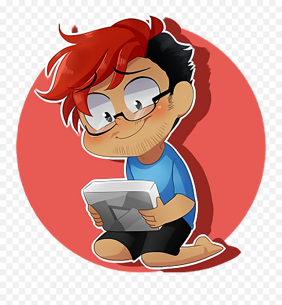 Mark Markiplier Youtuber Chibi Chibimarkiplier - Markiplier And Jacksepticeye Fan Art Png,Jacksepticeye Png