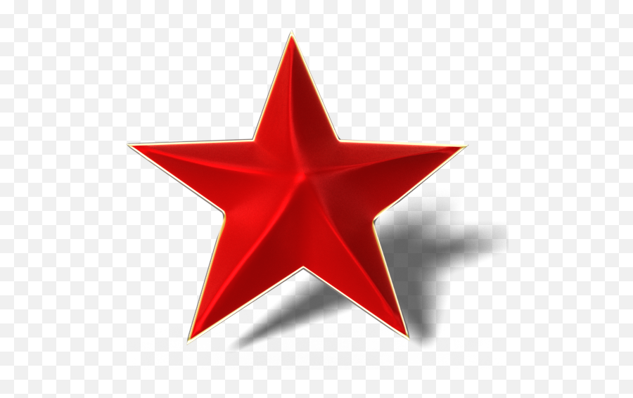 Star 3d Red Glossy - Stern 5 Zacken Rot Png,3d Star Png