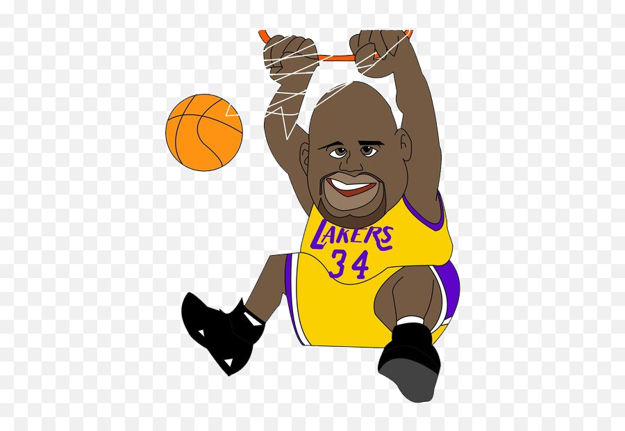 Nba Png Transparent Images All - Shaquille O Neal Cartoon,Basketball Players Png
