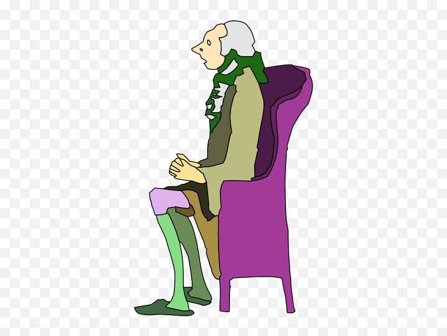 Scared Man Sitting - Clip Cartoon Person Sitting On A Chair,Sitting Man Png