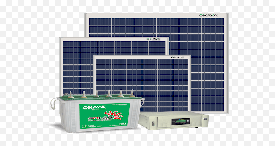 Solar Power Generation System - Solar Inverter Battery Okaya Png,Solar Panel Png