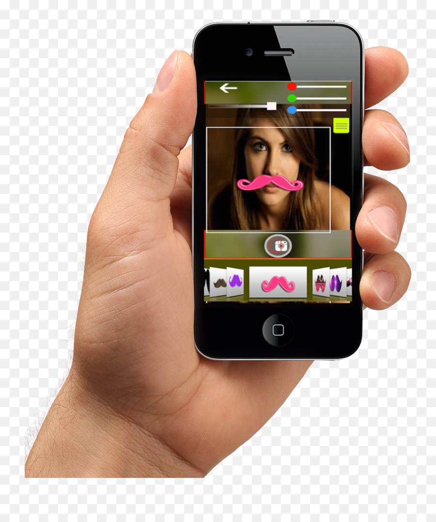 The Most U201cmanlyu201d App - Iphone 4 Png,Moustaches Png
